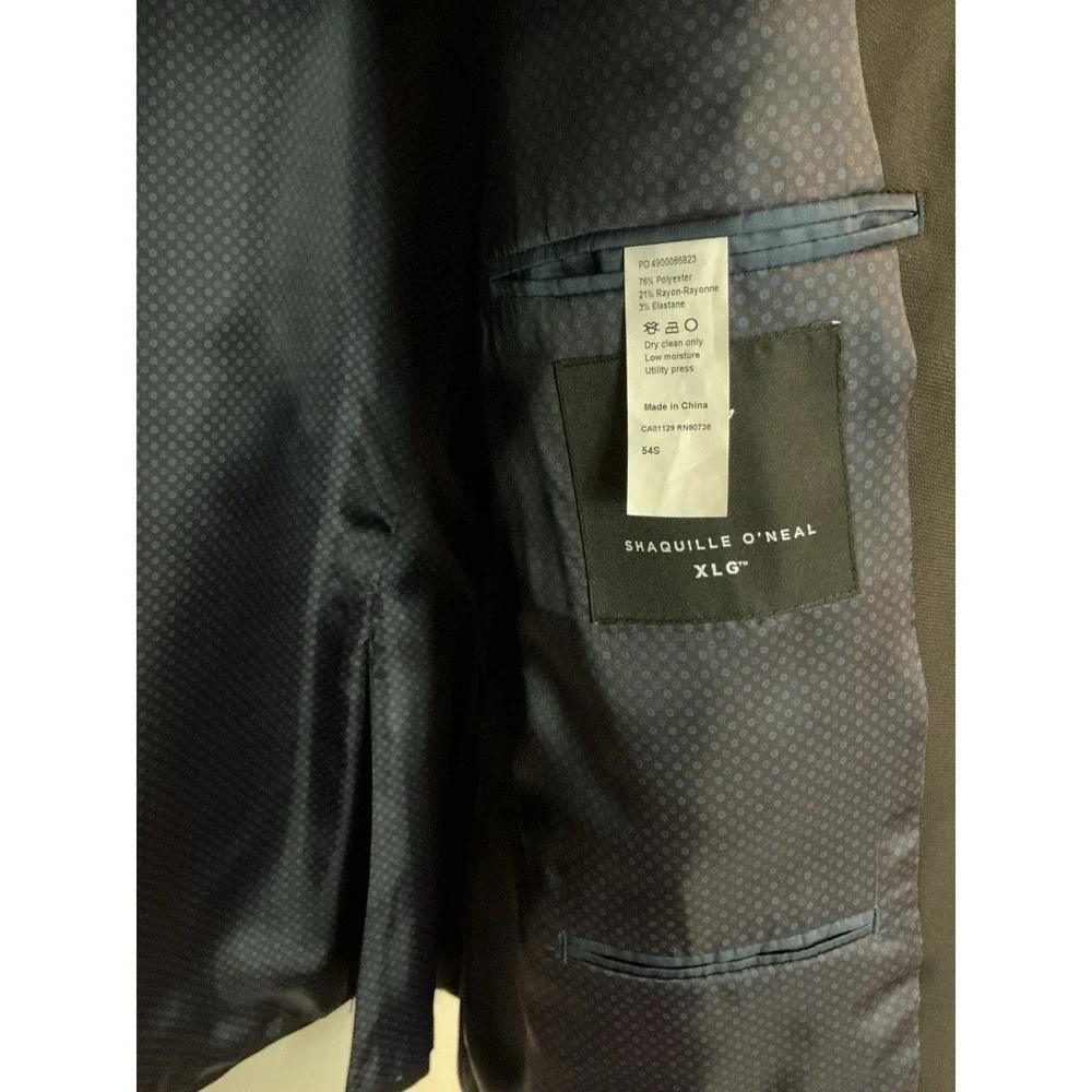 Shaquille O'Neal XLG Mens Stretch Fabric Classic Fit Big & Tall Suit‎ Jacket 54S